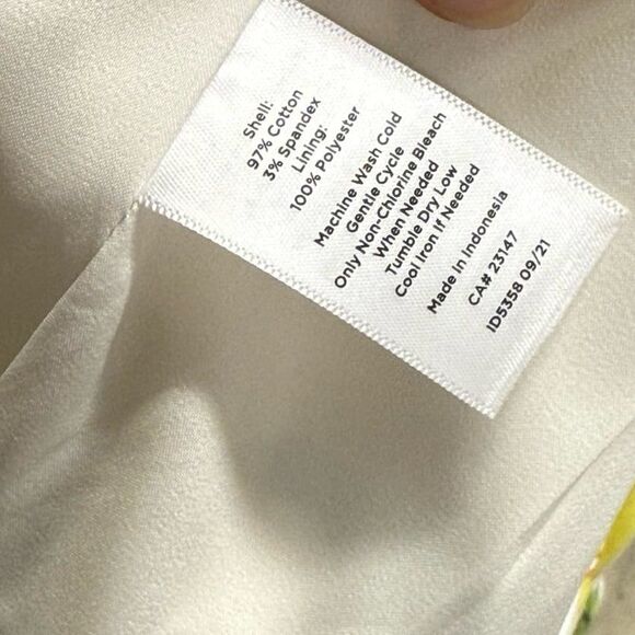 Talbots lemon blossom floral print mini skirt - Picture 4 of 4